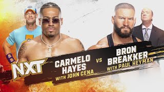 FULL MATCH: Carmelo Hayes vs Bron Breakker (3\/3) | WWE NXT 10\/10\/23