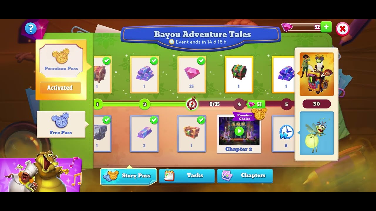 Disney Magic Kingdom Bayou Adventure Tales Story Pass! I bought a premium pass for A New Attraction!