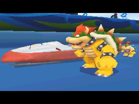 Mario Sonic At The Olympic Winter Games DS All Characters Bobsleigh Gameplay