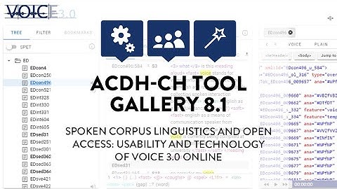 ACDH-CH Tool Gallery 8.1 – The VOICE CLARIAH project: Developing VOICE 3.0 Online