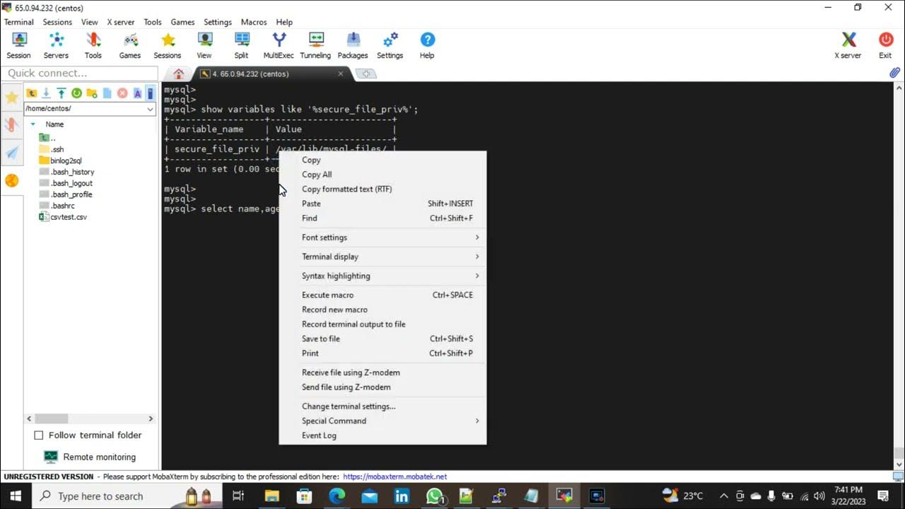 How to use mysql out file option into outfile outfile mysql