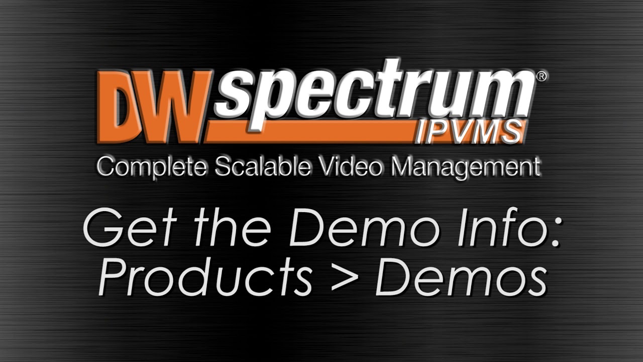 DW Spectrum® IPVMS Feature Tutorials: How to Demo