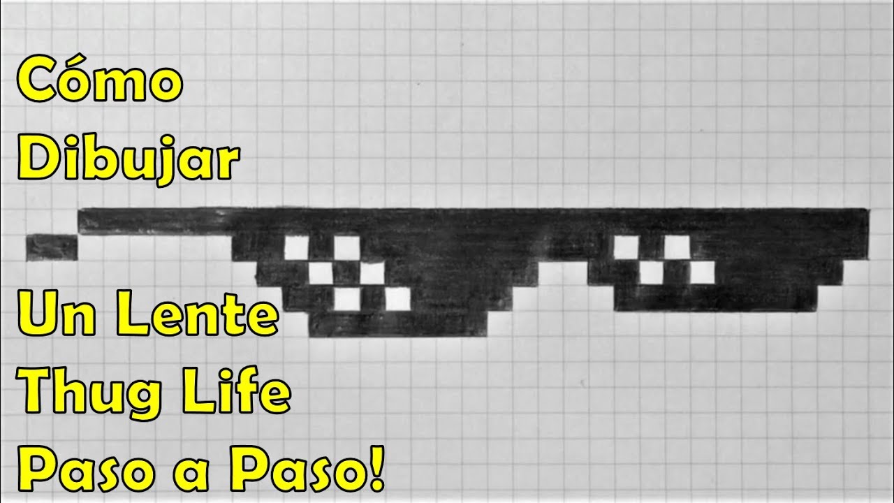 ballena azul notificación proyector Cómo Dibujar un Lente Thug Life (Turn Down for What) TUTORIAL PASO A PASO!  - YouTube