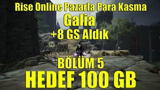 Rise Online 15 Gb Kastık 8 Golden Snake Aldık Pazarla Para Kasma Bölüm 5 Hedef 100 Gb