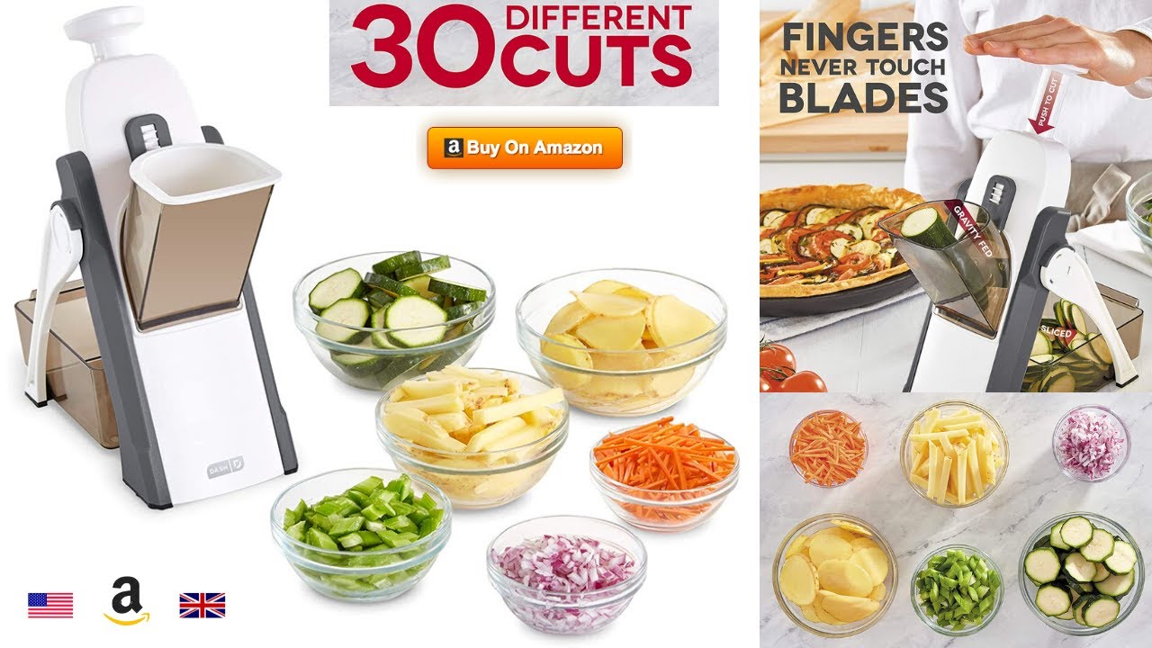 Safe Slice Mandoline Slicer for Kitchen, Vegetable Slicer Julienne + Dicer,  T