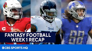 Fantasy Football Week 1 Recap: Surprises, Disappointments & More | CBS Sports HQ screenshot 1