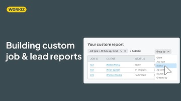 Building custom reports for jobs and leads