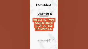 What is Type Assertion? Give a Few Examples in TypeScript #shorts #ytshorts #codewithchitra