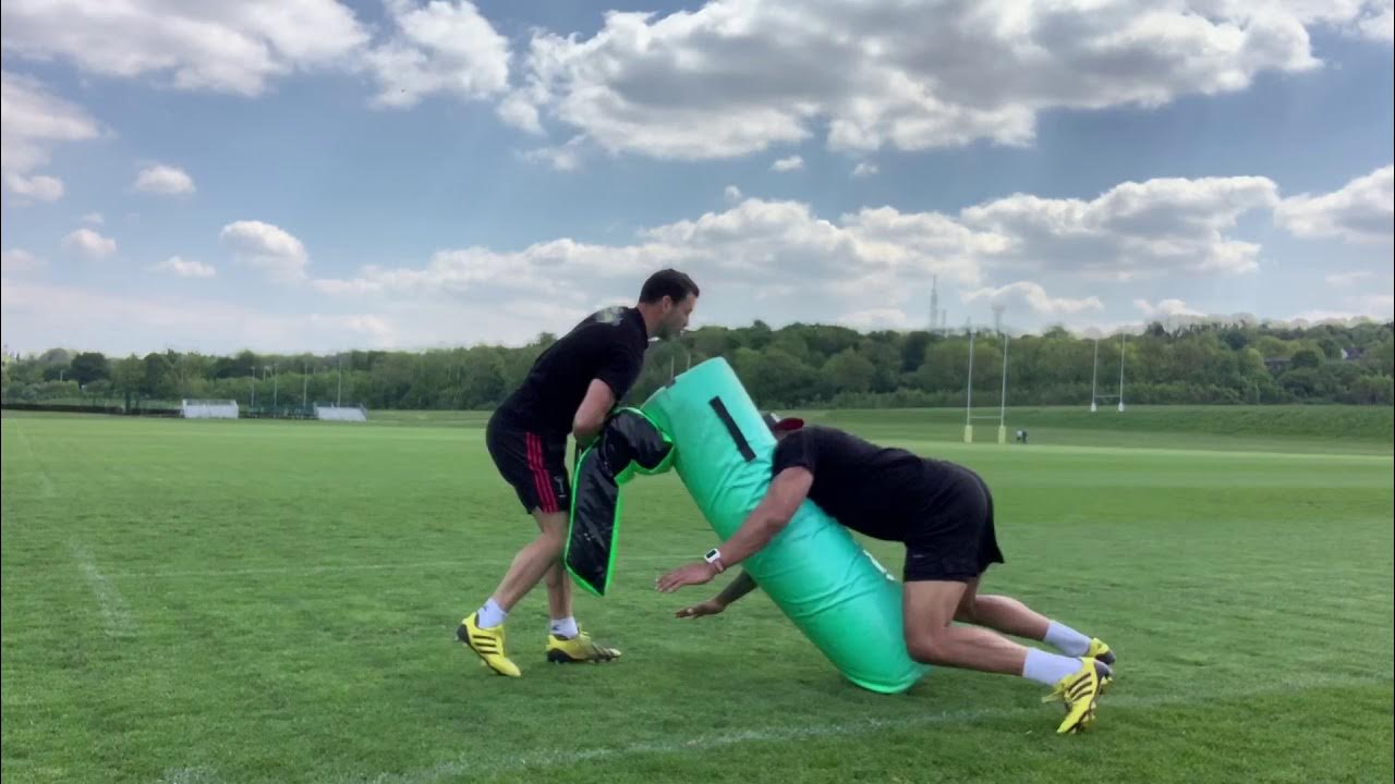 A rugby/drill to help practise Tackling and Counter Rucking YouTube