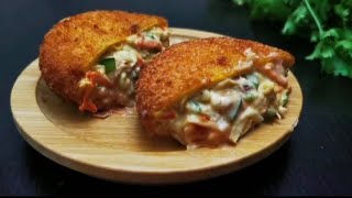 Bread Pocket Shawarma ബരഡ പകകററ ഷവർമ Easy Bread Pocket Shawarma Pocket Shawarma