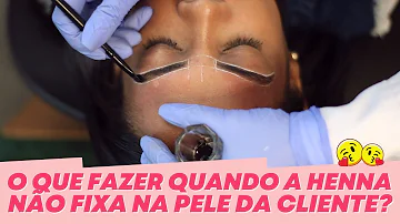 Porque a henna não pega na pele?