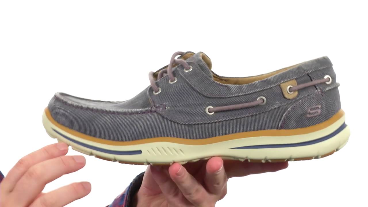 skechers relaxed fit elected horizon men's boat shoes