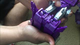 Cyberverse Ultimate Class Shockwave Action Figure Legs Not Transforming.  Broken after a day.