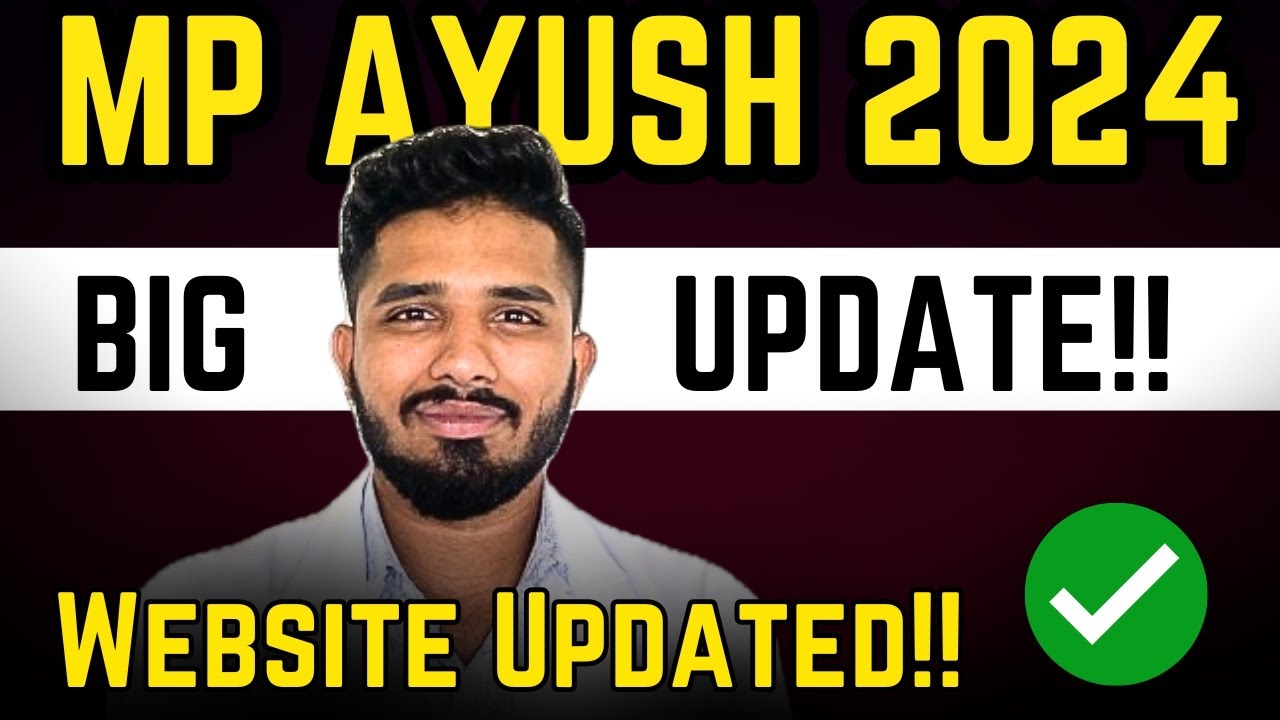 MP AYUSH counselling 2024 - Big Update!! | Website Updated!! 🔥 # ...