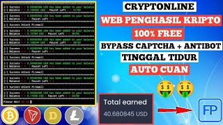 Bot Faucet Penghasil Btc Doge Trx Ltc Gratis Tinggal Tidur Jalan Sendiri Withdraw Faucetpay