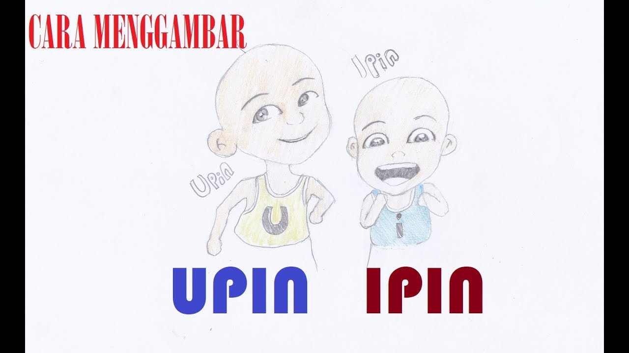 Belajar Cara Menggambar Dan Mewarnai Kartun UPIN IPIN Menggunakan Pensil Warna Dengan Mudah YouTube