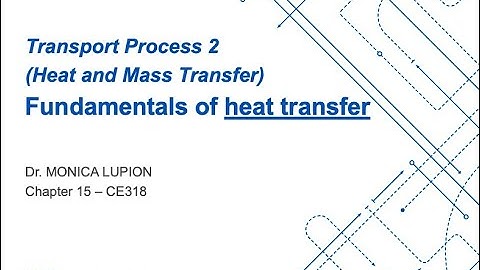 Lecture 01 (Part 1) - Fundamentals to heat transfer.
