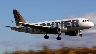 Frontier Airlines Flight F9 260 from Denver DEN Landing at John Wayne Airport SNA
