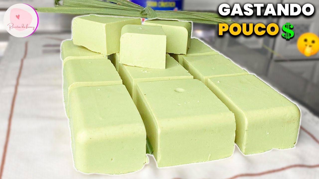 SABÃO CASEIRO EM BARRA DE CAPIM LIMÃO ( CIDREIRA ) GASTANDO POUCO