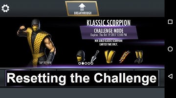 Injustice Mobile Android: Resetting the Klassic Scorpion Challenge