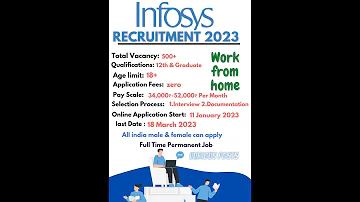 12th Pass Job | Work From Home | Infosys Recruitment 2023 | Infosys Jobs 2023| Latest Jobs|#shorts
