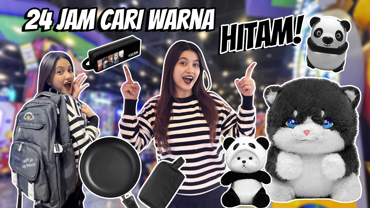 24 JAM CARI HADIAH YANG WARNA HITAM DOANG DI FUNWORLD!