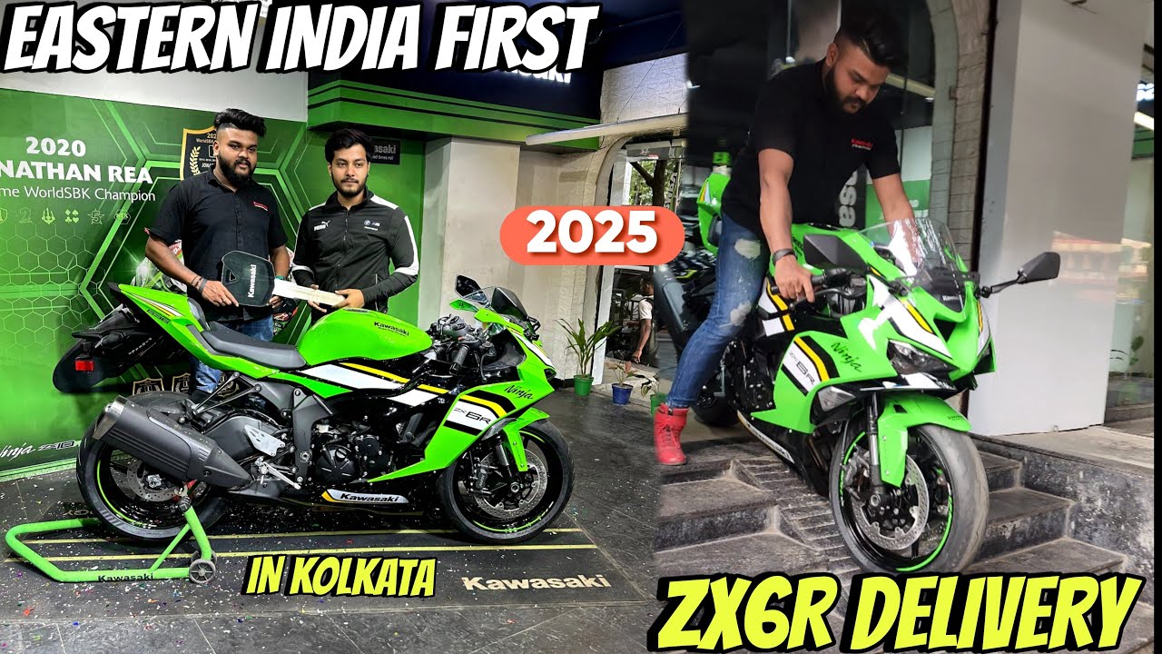 Eastern India First Kawasaki Ninja ZX6R 2025 Model Delivery In Kolkata❤️‍🔥 || Pocket Rocket 🚀 #vlog