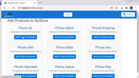 shopping cart angular spring boo