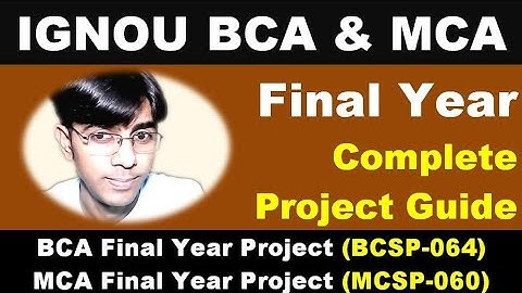 [IGNOU BCA Final Year Project] #IGNOU BCA Project Sample BCSP 064 Solved Project BCSP 064 Guidelines