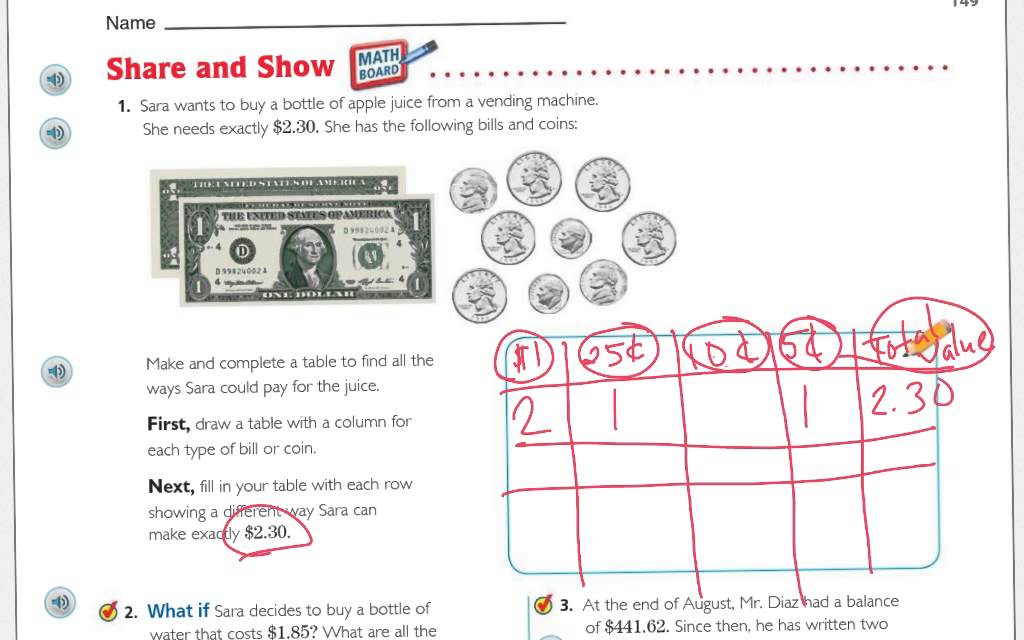 go math 11.3 5th grade homework