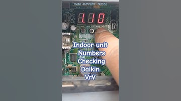 Daikin VRV mein Indoor connected kaise check karre. #Hvacspprttechie.