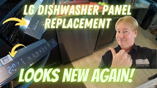 How to replace LG Dishwasher Panel. Display works great now and no more cracks! LDT5878BD  LDT5678ST