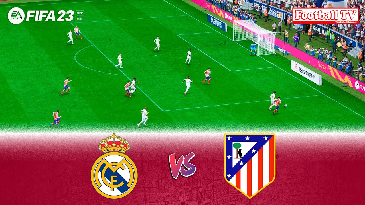 🎮 FIFA 23 no XBOX 360 GAMEPLAY ESPN - Real Madrid vs Atlético de