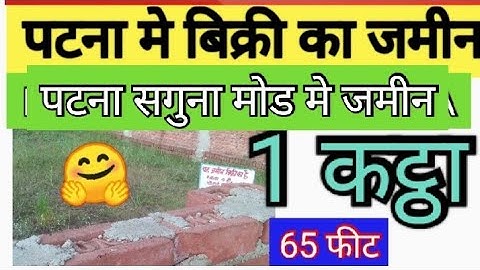 पटना के सगुना मोड मे जमीन / plot  in saguna more Patna / plot in Patna @abhishekbiharizone