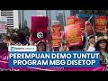 Bawa Ompreng & Spanduk 'Maling Berkedok Gizi', Demo Aliansi Perempuan Tolak Program MBG
