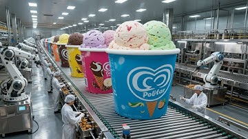 How Ice Cream Is Made Today | Inside the Mega Ice Cream Factory (Full Process)