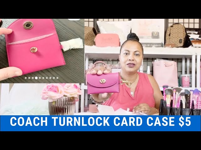 Coach, Accessories, Coach Turnlock Card Case