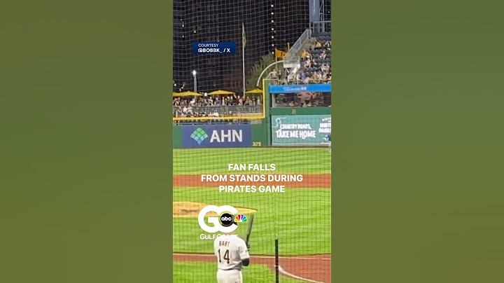 Baseball fan falls 20 feet from the stands during Pirates-Cubs game April 30