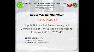 Opening of Bidding IB 2025-45