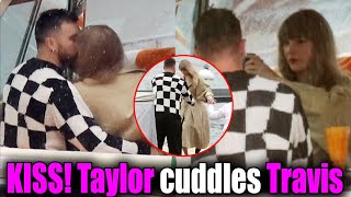 Taylor Swift & Travis Kelce's heartmelting kiss during a romantic boat trip