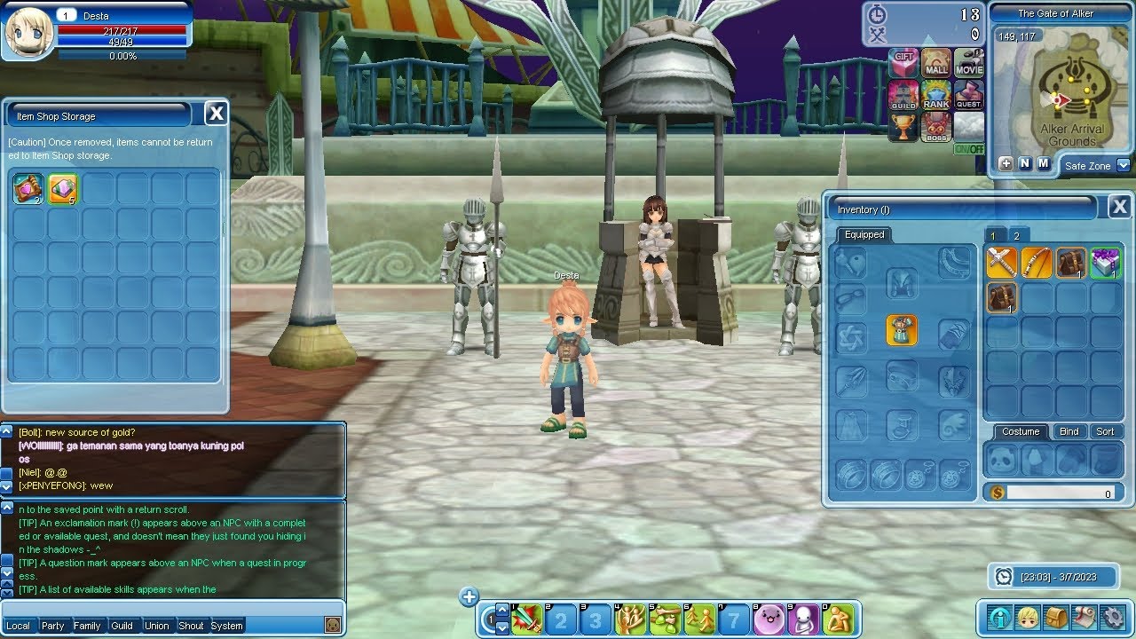 Arcane Luna Online (PV) Test Server, Max lvl 135 dan Majin Class, etc