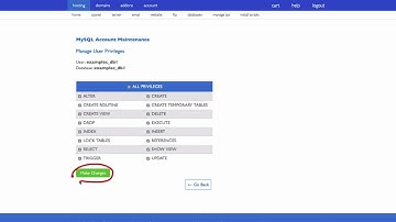 Create Mysql Username and Password on cPanel