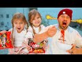 TWINS PRANK DAD WITH WORLDS MOST SPICY NOODLES!