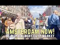 AMSTERDAM NOW! Crowded &amp; Busy Albert Cuyp Market - De Pijp | The Netherlands Walking Tour [4K HD]
