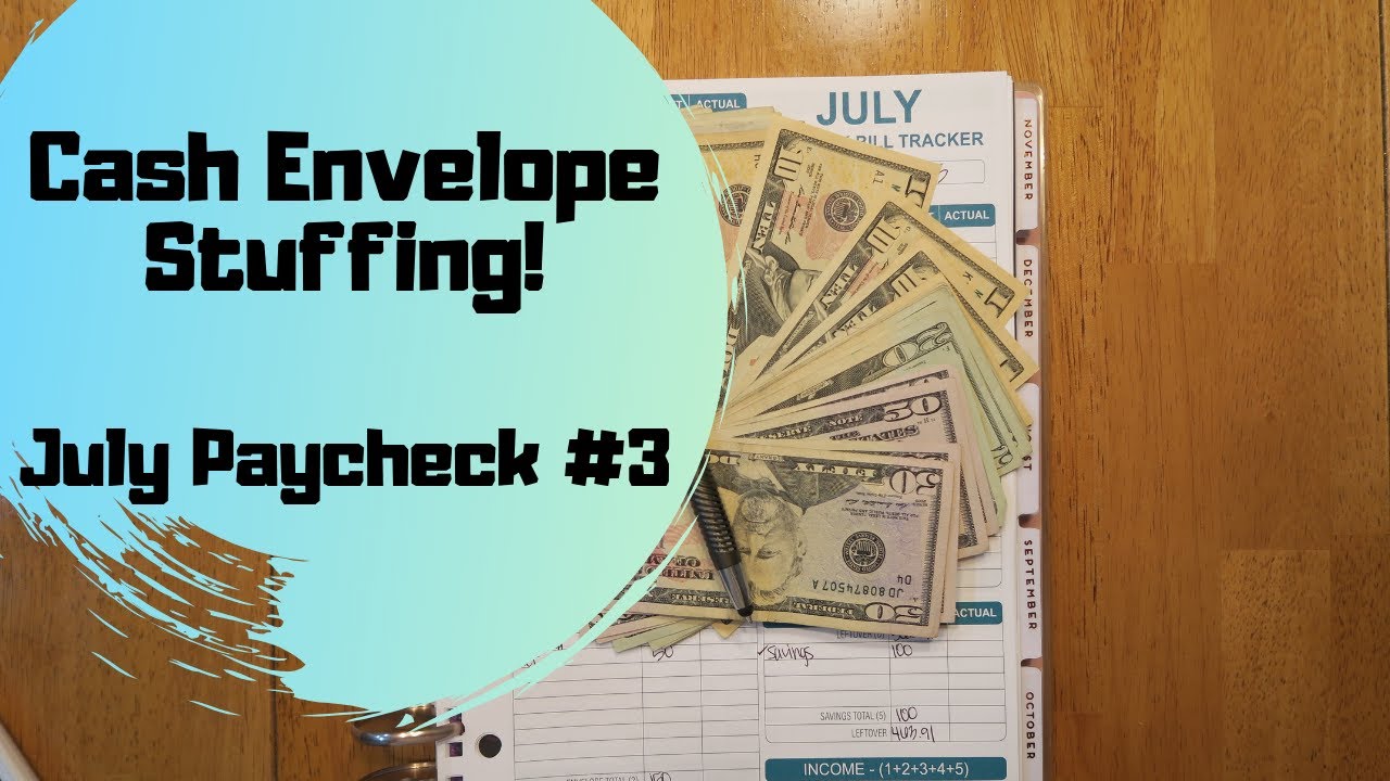 happy planner stickers Cash Envelope Stuffing | July Paycheck #3