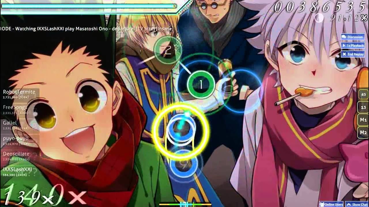 Osu! Hunter X Hunter (2011) OP - Departure (Insane - Rank S - 94,30%
