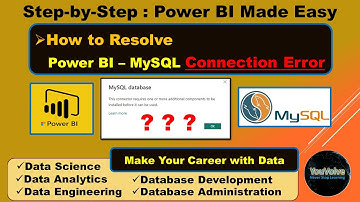 Power Bi MySQL Connection Error and Resolution
