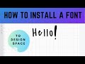 How to Upload and Install a Font from DaFont to Cricut Design Space | Easy Font Download Tutorial