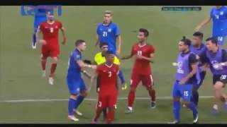 Detik2 Abdu lestaluhu diberi kartu merah oleh wasit di ajang final piala aff 2016