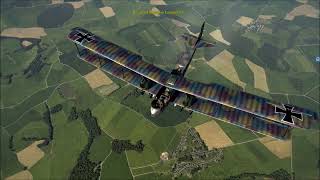 IL-2 flying circus: Gotha G.V bombing railway junction and landing